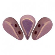 Les perles par Puca® Amos kralen Opaque mix violet-gold ceramic 03000/14496